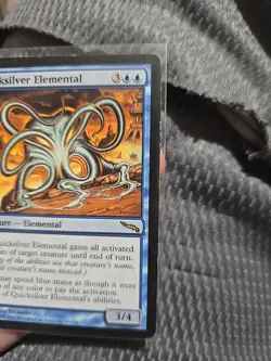 MTG Mirrodin - Quicksilver Elemental Card - Great MP - Image 2