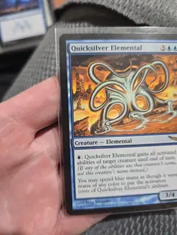 MTG Mirrodin - Quicksilver Elemental Card - Great MP - Image 4