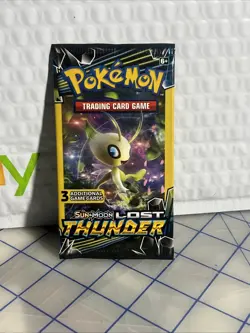 Pokemon Sun & Moon Lost Thunder 3 Card Sealed Booster Pack 4 Packs - Art Set - Image 2