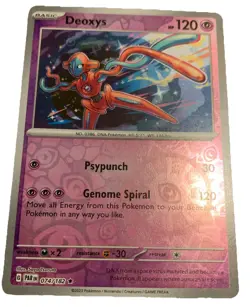 Deoxys 74/182 Reverse Holo Pokemon TCG Paradox Rift Card Lp Rare - Image 1