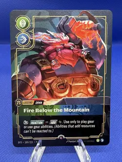 Riftbound METAL Card - Ornn Fire Below The Mountain - Vegas Prize Wall Exclusive - Image 1