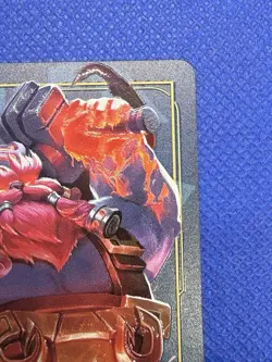 Riftbound METAL Card - Ornn Fire Below The Mountain - Vegas Prize Wall Exclusive - Image 2
