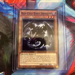 YuGiOh Speed Duel: Streets of Battle City Card C SBC1-ENI10 Red-Eyes Baby Drago - Image 1