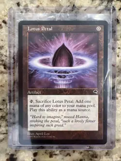 Magic the Gathering Lotus Petal Artifact Card Tempest Regular - Image 1