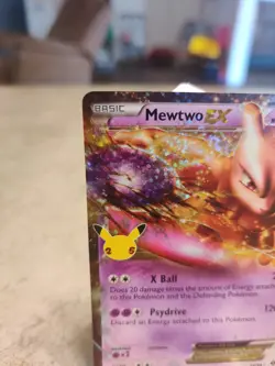 Pokemon Celebrations 25th Anniversary Card Mewtwo EX 54/99 Ultra RARE - Image 3