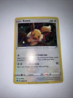 Eevee - SWSH118 - Pokemon Sword & Shield Promo Ultra Rare Holo Card NM - Image 1