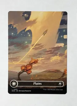 Plains EOE 262 - Borderless Extended Art Regular - MTG Edge of Eternities - Image 1