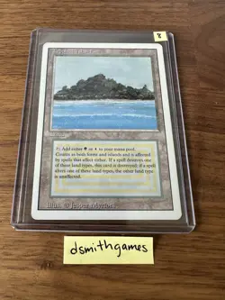 LP Wizards of the Coast Magic: The Gathering Tropical Island Rare Land Revised - Image 1