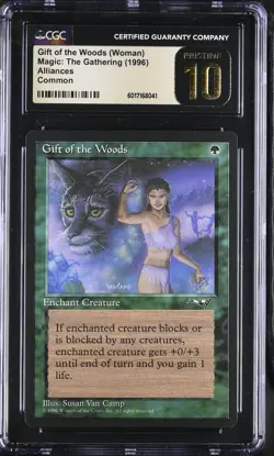 GIFT OF THE WOODS (Cat) Alliances CGC 10 Pristine Vintage MTG [Nostalgium] - Image 1