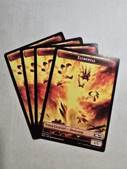 4x Elemental Token (007/012) MTG Core Set 2020 (M20) NM Magic Regular - Image 1