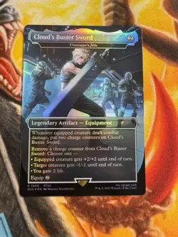 MTG - Cloud's Buster Sword (Rainbow Foil) - Secret Lair -Final Fantasy 1865 - Image 1