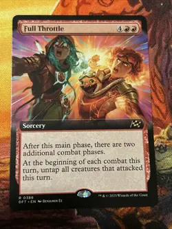 Full Throttle (Extended Art) Aetherdrift Regular NM-M Unplayed MTG 0386 - Image 1