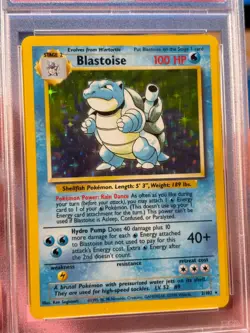 New Cert! PSA 6 Blastoise 002/102 Base Set Holo Pokemon Card - Image 4