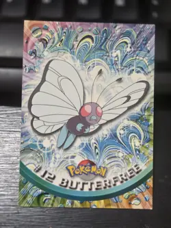 Pokemon Card Butterfree #12 TOPPS Series - NON-HOLO - NM Green Label - Image 1