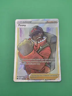 Peony 197/198 Pokemon Card Chilling Reign Ultra Rare Art Holo SwSh - Image 1