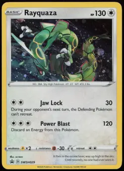 Rayquaza SWSH029 NM Sword & Shield Promo Promo Holo Pokemon - Image 1