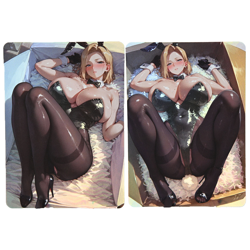 2×Android 18 Doujin Card Dragon Ball Lazuli Goddess Stroy Waifu Custom Holo Foil - Image 1