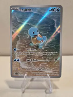 Pokemon TCG Squirtle 170/165 Scarlet & Violet 151 Illustration Rare NM - Image 1