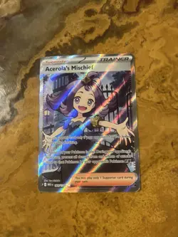 Pokemon Acerola's Mischief 165/132 Me01: Mega Evolution Ultra Rare Full Art Holo - Image 1