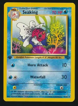SEAKING 46/64 Pokemon JUNGLE SET ENGLISH 1st EDITION UNCOMMON - Image 1