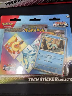 Pokemon TCG Prismatic Evolutions Glaceon Tech Sticker Collection Sealed - Image 1