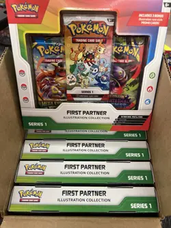 Pokemon TCG First Partner Illustration Collection Series 1 Sealed Case (6) - Image 1