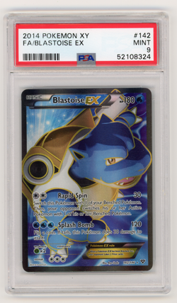 Pokemon Blastoise EX Full Art 142/146 XY Holo PSA 9 MINT - Image 1