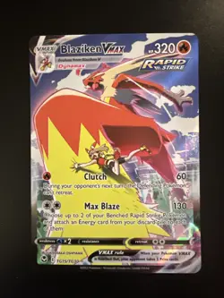 Blaziken VMAX TG15/TG30 Silver Tempest Rapid Strike Holo Pokemon - Image 1