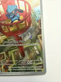 Pokemon TCG Riolu Black Star Promo Full Art #10 Mega Evolution Holo - Image 3