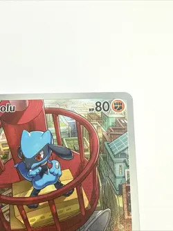 Pokemon TCG Riolu Black Star Promo Full Art #10 Mega Evolution Holo - Image 4