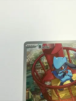 Pokemon TCG Riolu Black Star Promo Full Art #10 Mega Evolution Holo - Image 5
