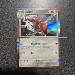 Pokemon TCG Scizor SV03: Obsidian Flames 141/197 Holo Rare - Image 1