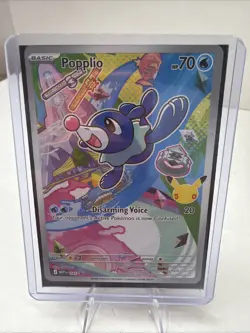 Popplio First Partner Illustration Rare Promo 045 - 30th Anniversary - NM - Image 1