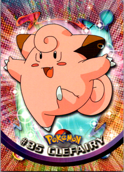 Clefairy #35 - Pokemon Topps - Black Logo - Image 1