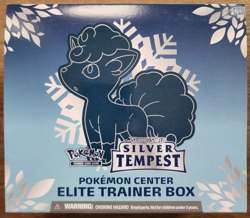 Opened Pokemon Sword and Shield Silver Tempest Pokemon Center Elite Trainer Box - Image 1