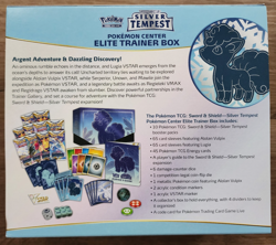 Opened Pokemon Sword and Shield Silver Tempest Pokemon Center Elite Trainer Box - Image 2