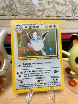 Pokemon Wigglytuff Holo Base Set 2 LP 019/130 - Image 1