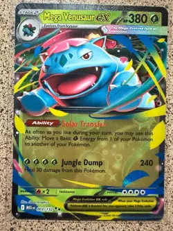MEGA VENUSAUR EX 003/132 DOUBLE RARE MEGA EVOLUTION POKEMON NM/M - Image 1