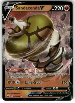 Sandaconda V 089/198 Holo V Rare Chilling Reign Pokemon Holo Near Mint - Image 1