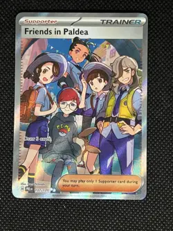 Pokemon Friends in Paldea Trainer Ultra Rare Full Art Holo 137/131 Sv Prismatic… - Image 1