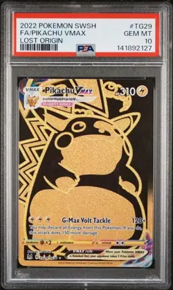 SEQUENTIAL PSA 10 MEW VMAX TG30 PIKACHU VMAX TG29 LOST ORIGIN POKEMON GEM MINT - Image 4
