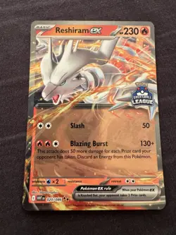 Pokemon Reshiram ex 020/086 Great Ball League Winner Exclusive Asia Promo - Image 2