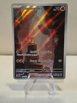 Pokemon Charmander 168/165 Sv: Scarlet & Violet 151 Illustration Rare Holo - Image 1