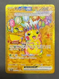 Carte Pokemon Pikachu Ex 247/191 Etincelles Deferlantes - Image 1