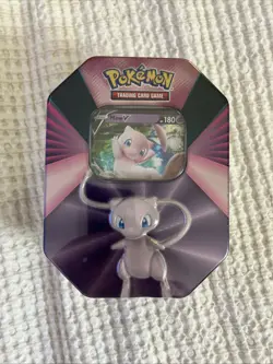 Pokemon TCG Mew V Tin New Factory Sealed - Image 1