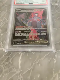 2025 POKEMON DRI EN-DESTINED RIVALS #231 TEAM ROCKET'S MEWTWO EX PSA 9 - Image 2