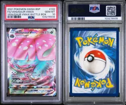 Pokemon Venusaur VMAX SWSH102 Black Star Promo Card PSA 10 Gem Mint 2021 - Image 3