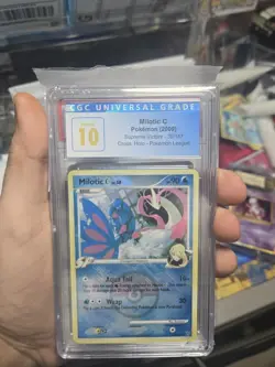 Pokemon Milotic C #35 Crosshatch Holo Pokemon League CGC 10 - Image 1