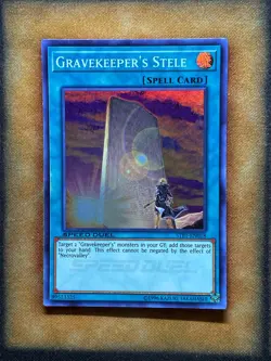 Yugioh Gravekeeper’s Stele STP1-EN018 Speed Duel Super Rare NM - Image 1