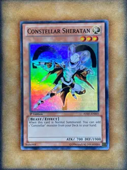 Yugioh Constellar Sheratan HA07-EN005 Super Rare 1st Ed LP - Image 1